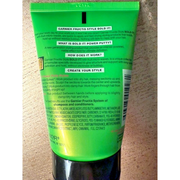 Garnier Fructis Style BOLD IT! Power-Putty Long Last STYLE ULTRA STRONG 3.4oz - Picture 4 of 5